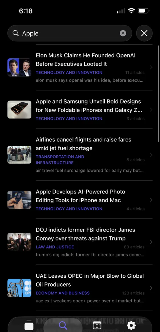 Aaven instant search across global topics and multilingual stories